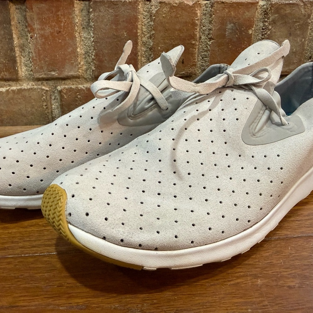 Native Men's Athletic Shoes in Light Gray - mens 13